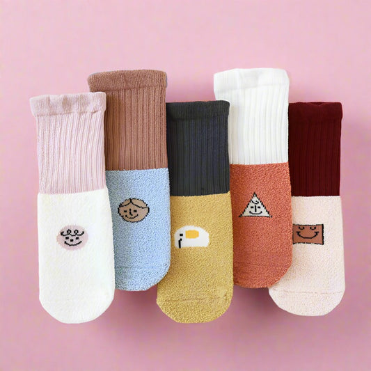 Unisex Color-blocking Cartoon Accessories Socks