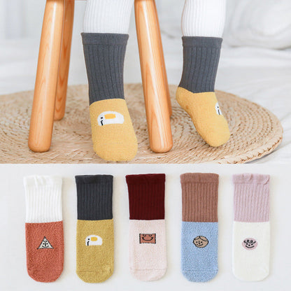Unisex Color-blocking Cartoon Accessories Socks