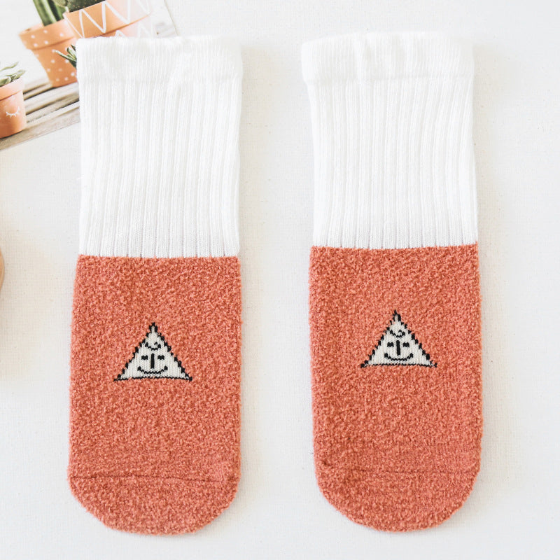 Unisex Color-blocking Cartoon Accessories Socks