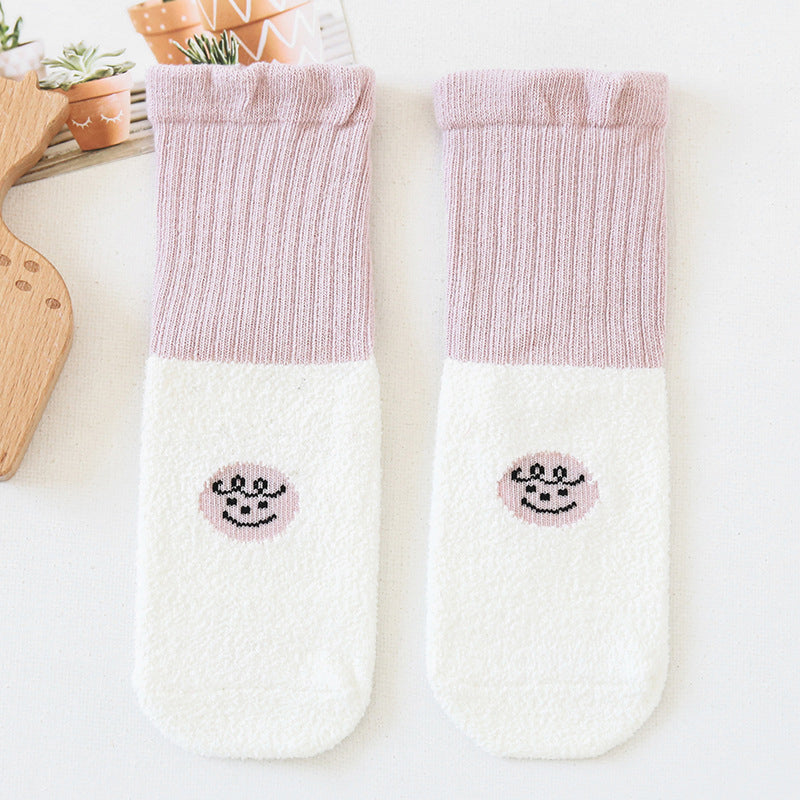 Unisex Color-blocking Cartoon Accessories Socks
