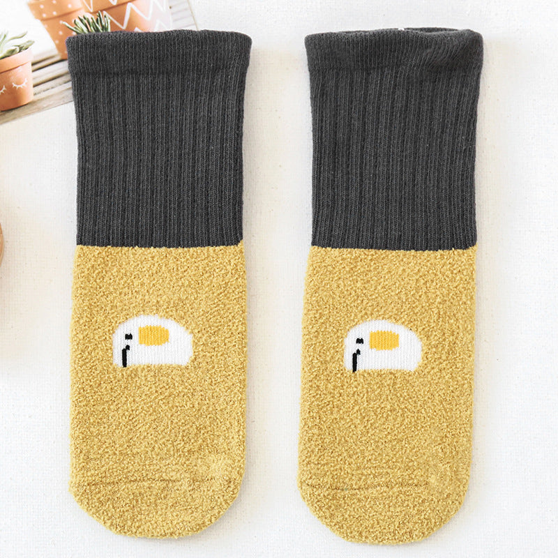 Unisex Color-blocking Cartoon Accessories Socks