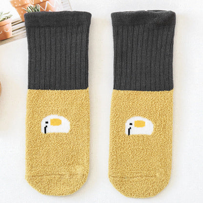 Unisex Color-blocking Cartoon Accessories Socks