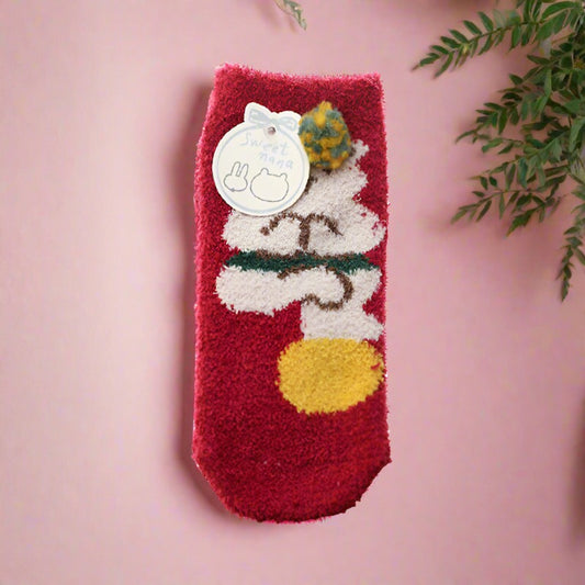 Unisex Flower Animals Bow Accessories Socks