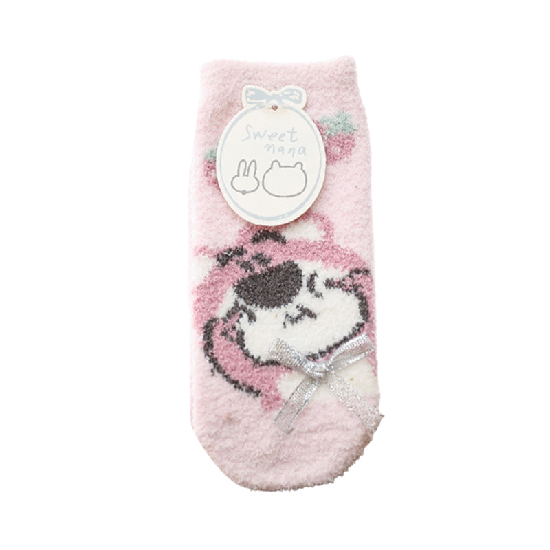 Unisex Flower Animals Bow Accessories Socks