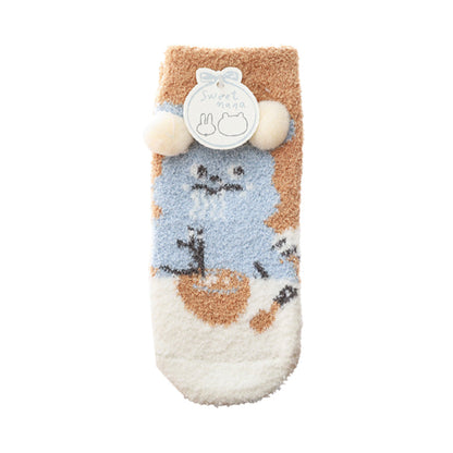 Unisex Flower Animals Bow Accessories Socks