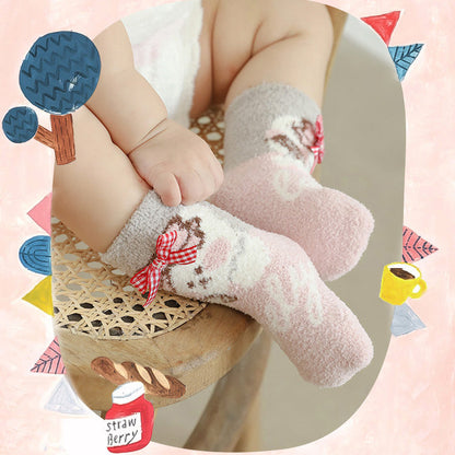 Unisex Flower Animals Bow Accessories Socks