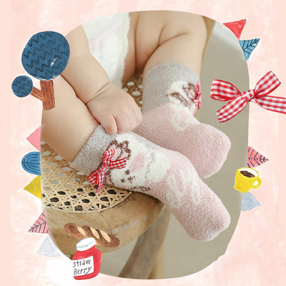 Unisex Flower Animals Bow Accessories Socks