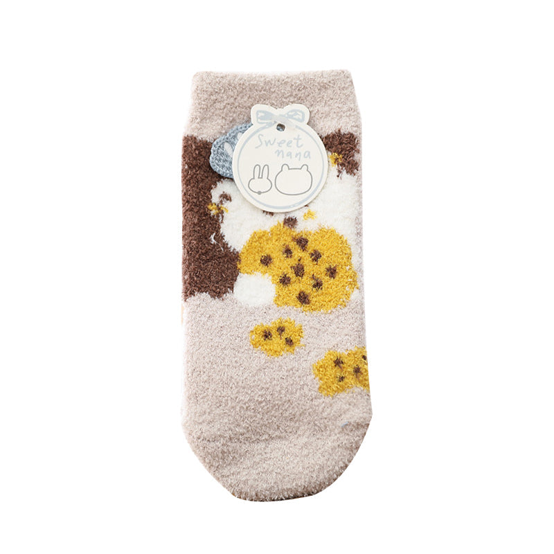 Unisex Flower Animals Bow Accessories Socks