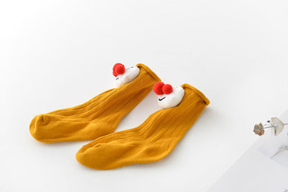 Unisex Solid Color Cartoon Accessories Socks Wholesale 211203145