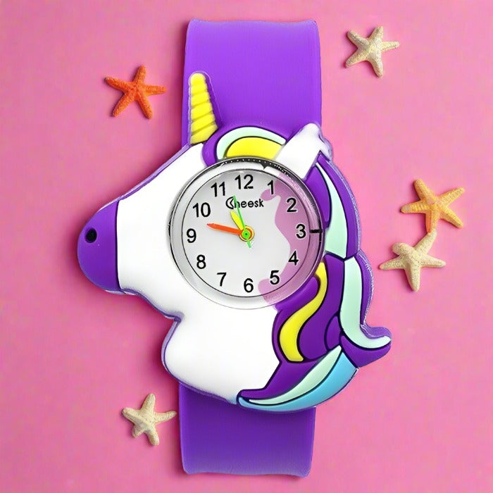 Girl's Watch With Magical Unicorn Dial
