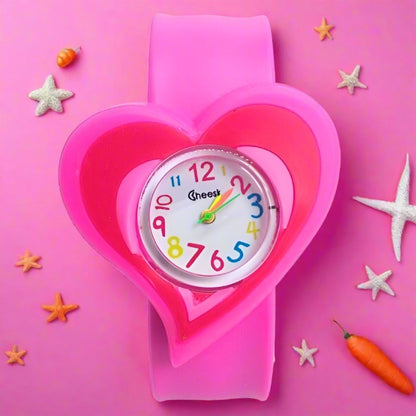 Girl's Educational Watch With "Heart Big Like That" Dial
