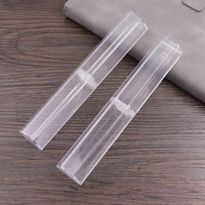 Plastic Transparent Cylinder Rectangular Triangle Pen Box Gift Box
