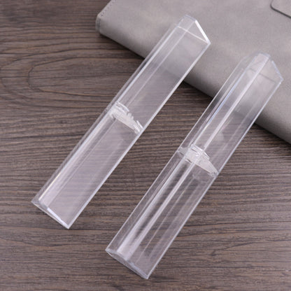 Plastic Transparent Cylinder Rectangular Triangle Pen Box Gift Box