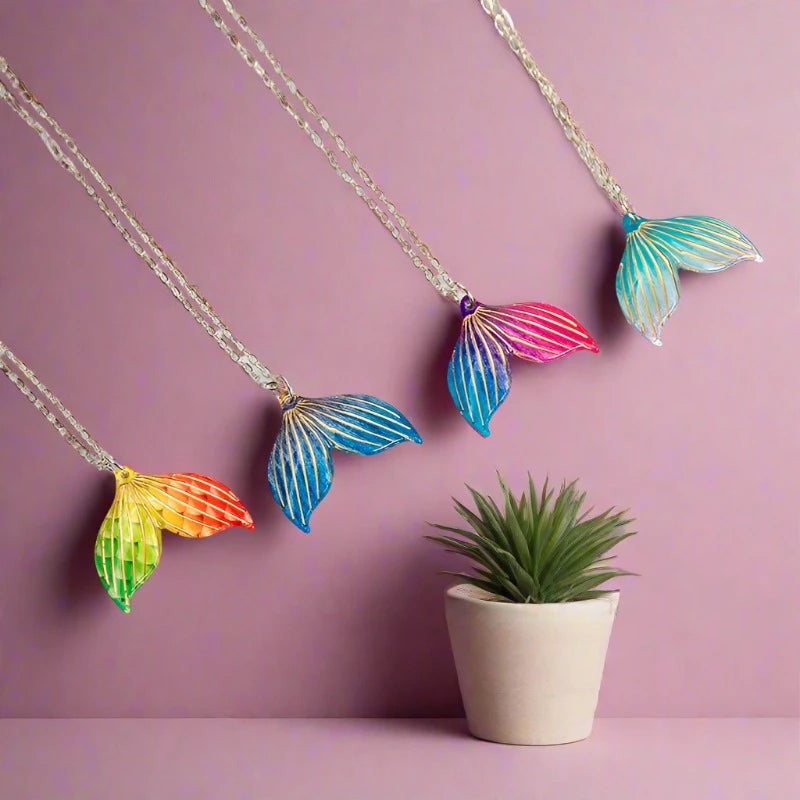 Girls Mermaid Fishtail Necklace