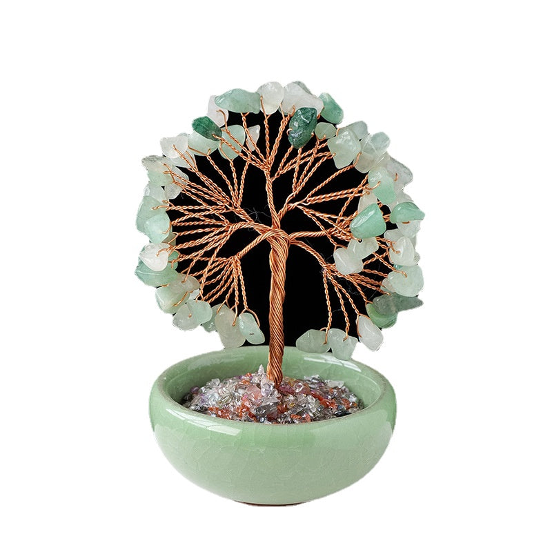 Natural Crystal Tree Ornaments