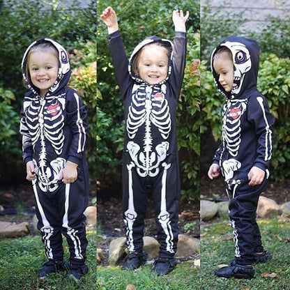 Baby Kid Boys Love heart Print Halloween Jumpsuits