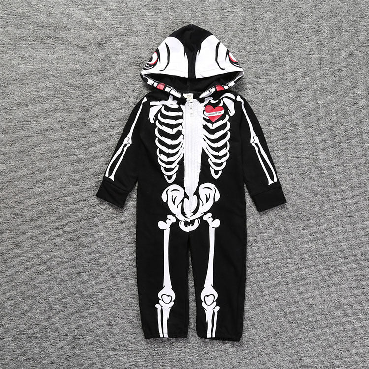 Baby Kid Boys Love heart Print Halloween Jumpsuits