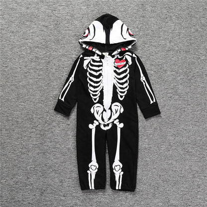 Baby Kid Boys Love heart Print Halloween Jumpsuits