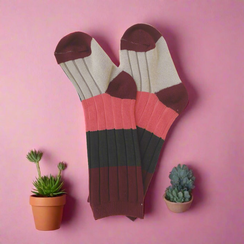 Unisex Color-blocking Socks