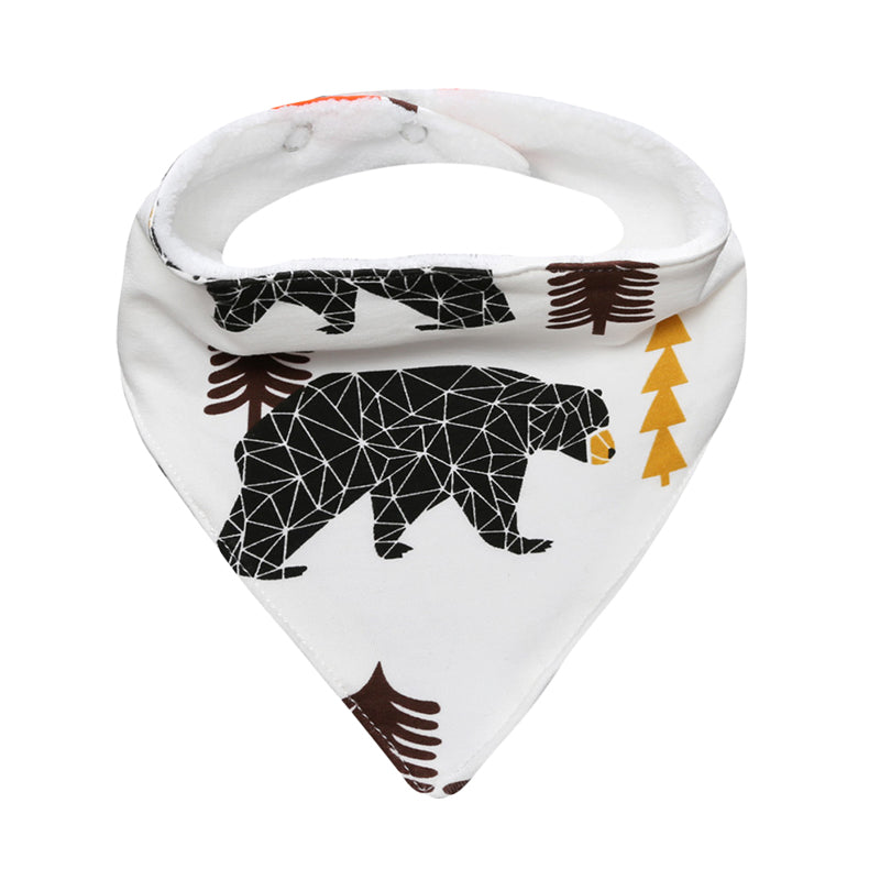 Baby Unisex Animals Cartoon Print Baby Bibs Wholesale