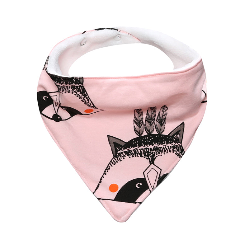 Baby Unisex Animals Cartoon Print Baby Bibs Wholesale