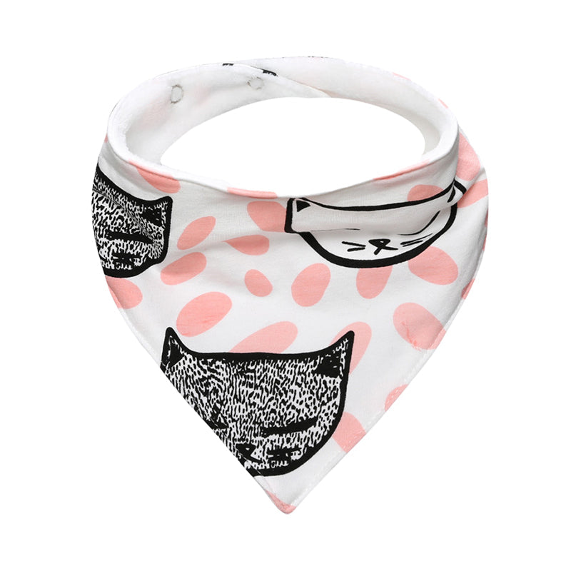 Baby Unisex Animals Cartoon Print Baby Bibs Wholesale