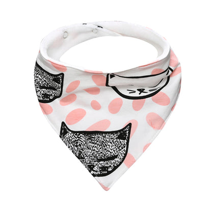Baby Unisex Animals Cartoon Print Baby Bibs Wholesale