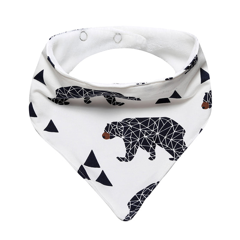 Baby Unisex Animals Cartoon Print Baby Bibs Wholesale