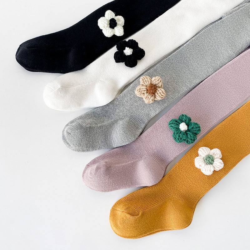 Baby Kid Girls Flower Crochet Accessories Socks Wholesale 220214566