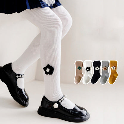 Baby Kid Girls Flower Crochet Accessories Socks Wholesale 220214566