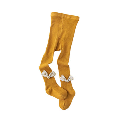 Girls Bow Muslin&Ribbed Accessories Socks Wholesale 220214582