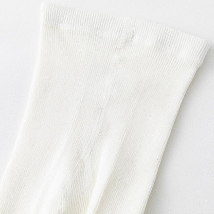 Girls Bow Muslin&Ribbed Accessories Socks Wholesale 220214582