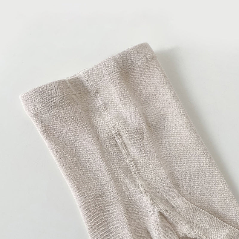 Girls Solid Color Bow Accessories Socks