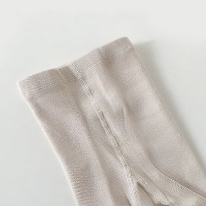 Girls Solid Color Bow Accessories Socks