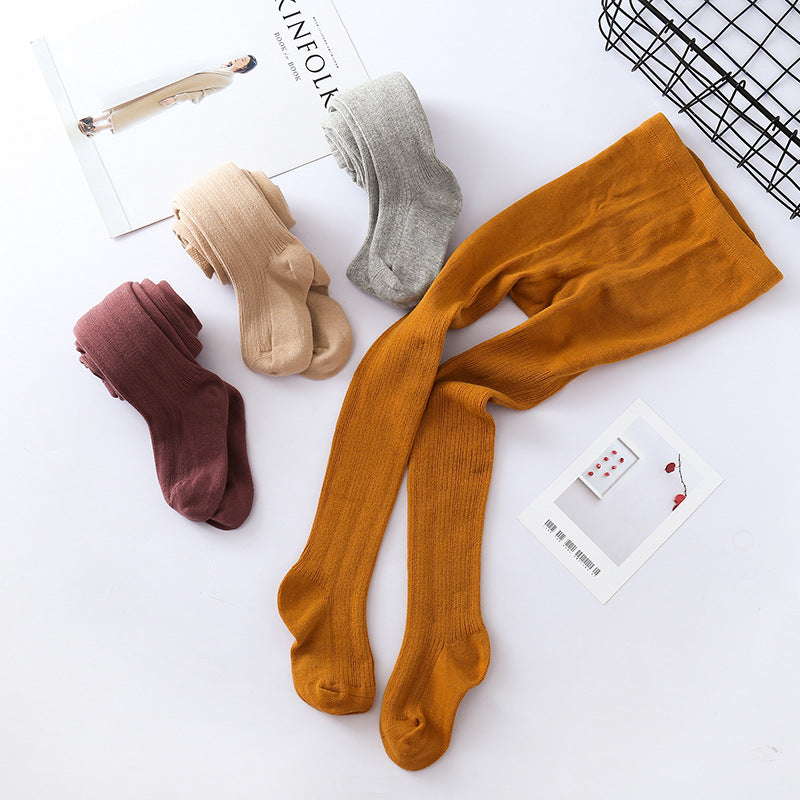 Baby Kid Girls Solid Color Accessories Socks
