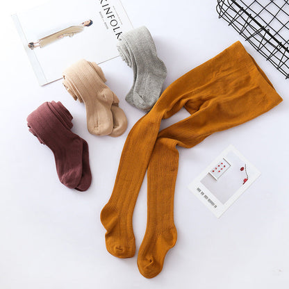 Baby Kid Girls Solid Color Accessories Socks