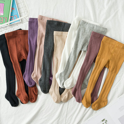 Baby Kid Girls Solid Color Accessories Socks