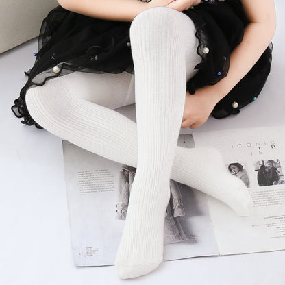 Baby Kid Girls Solid Color Accessories Socks