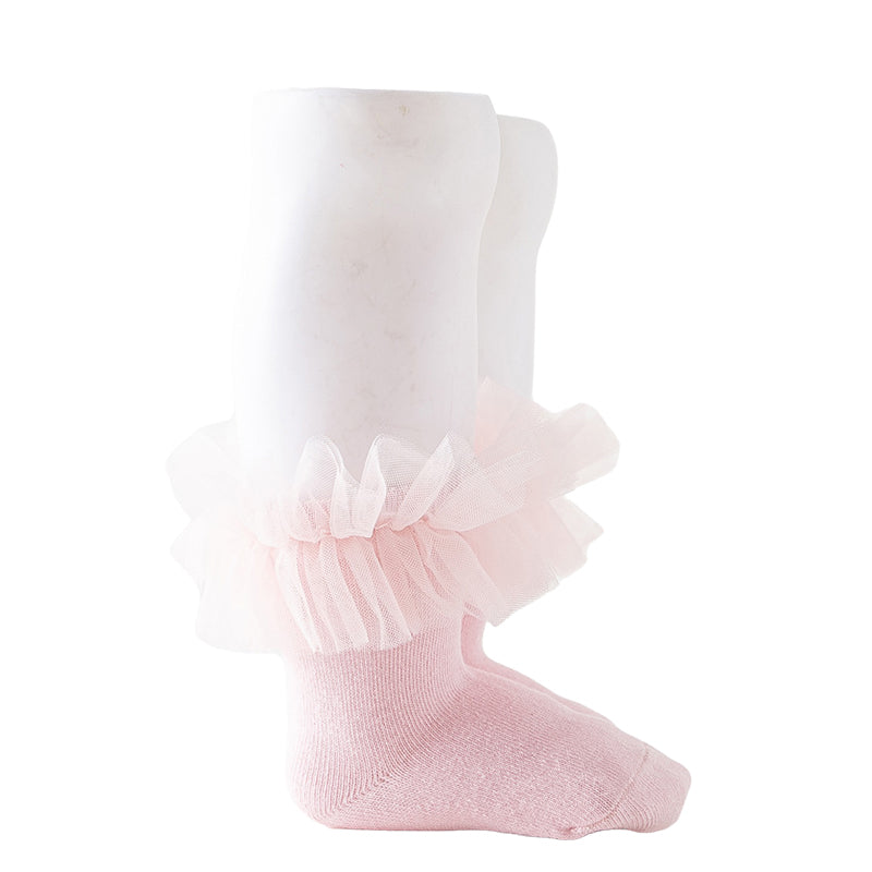 Baby Kid Girls Solid Color Lace Accessories Socks