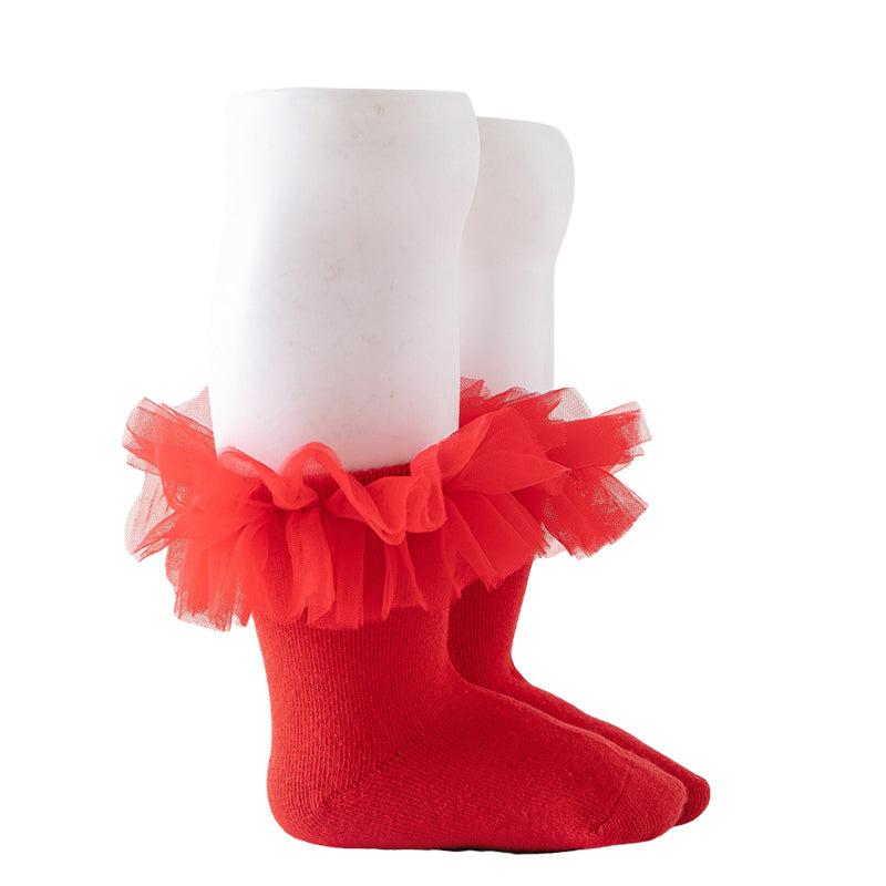 Baby Kid Girls Solid Color Lace Accessories Socks