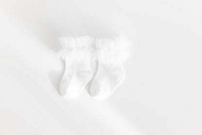 Baby Kid Girls Solid Color Lace Accessories Socks