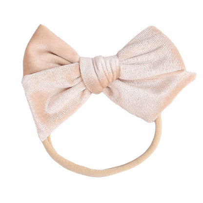 Baby Kid Girls Solid Color Bow Headwear Wholesale 220302121