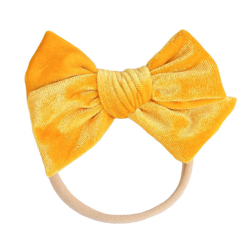Baby Kid Girls Solid Color Bow Headwear Wholesale 220302121