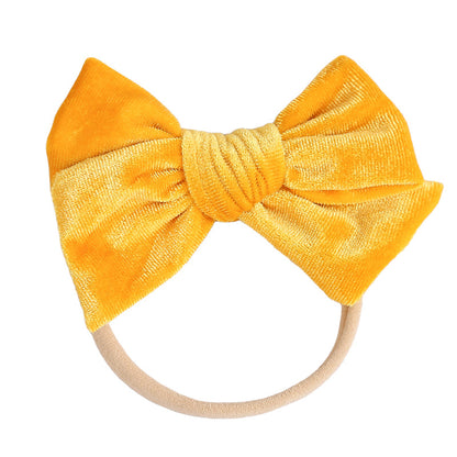 Baby Kid Girls Solid Color Bow Headwear Wholesale 220302121