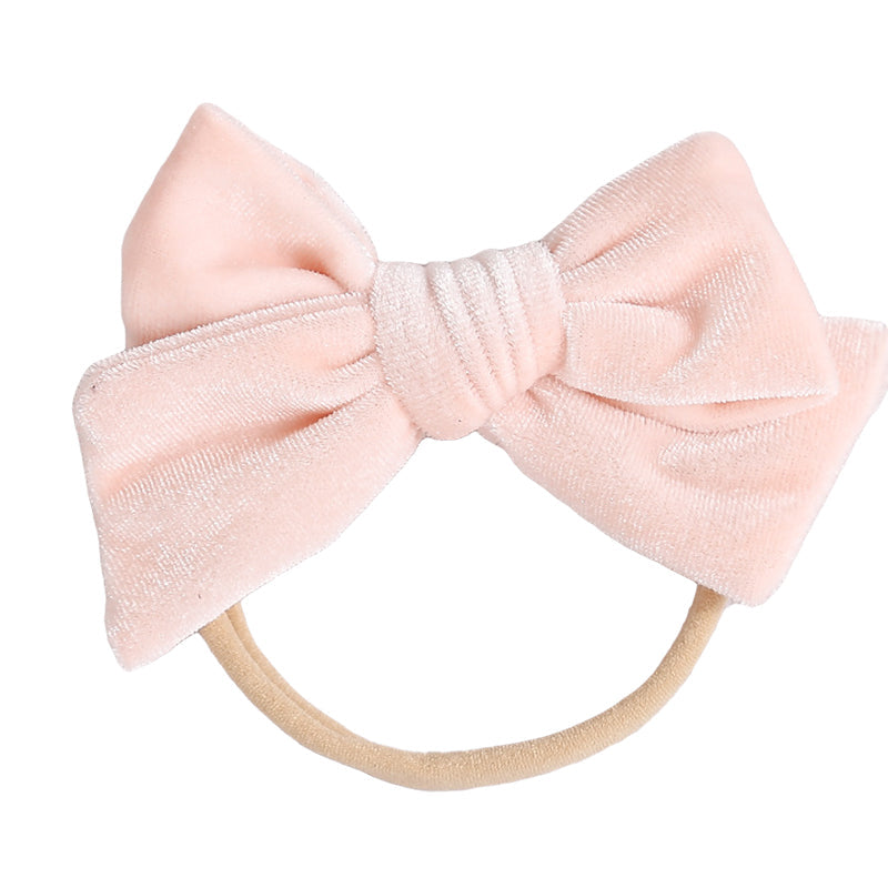 Baby Kid Girls Solid Color Bow Headwear Wholesale 220302121