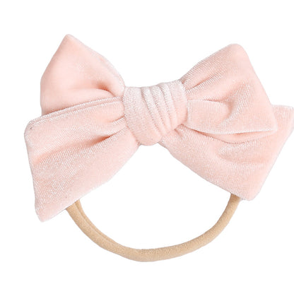 Baby Kid Girls Solid Color Bow Headwear Wholesale 220302121
