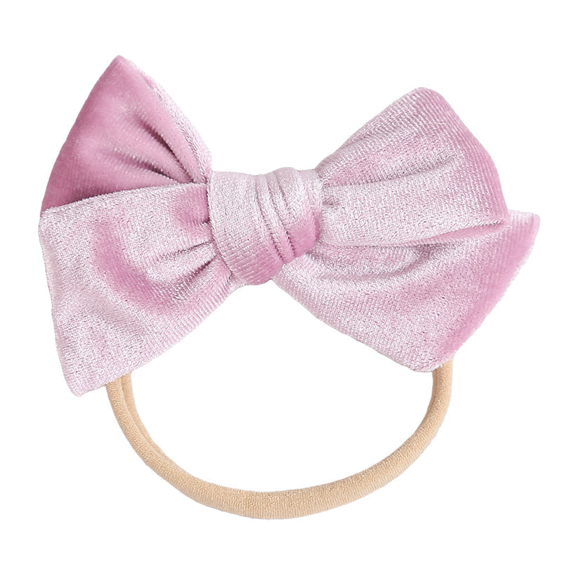 Baby Kid Girls Solid Color Bow Headwear Wholesale 220302121