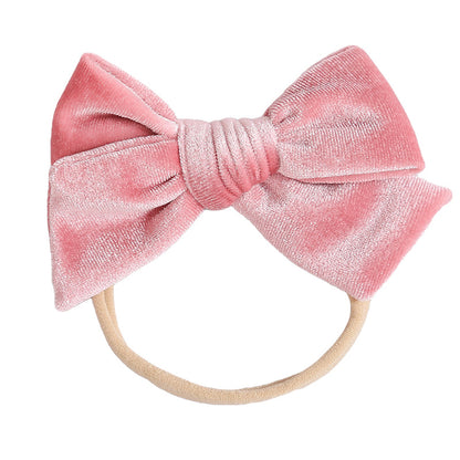 Baby Kid Girls Solid Color Bow Headwear Wholesale 220302121