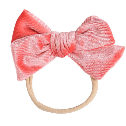 Baby Kid Girls Solid Color Bow Headwear Wholesale 220302121