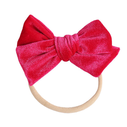 Baby Kid Girls Solid Color Bow Headwear Wholesale 220302121